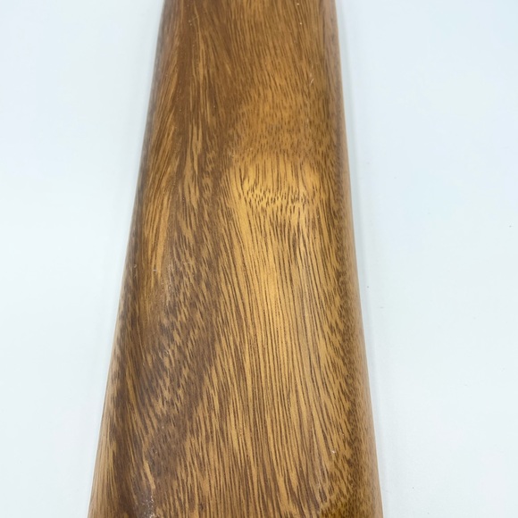 Vintage MCM handcrafted monkey-pod wood 3 section snack tray - Picture 3 of 9